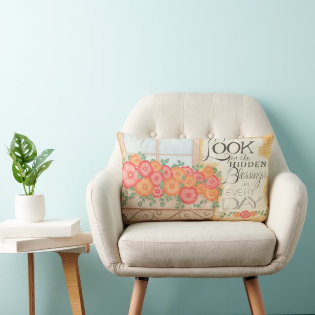 Oreiller décoratif « Regarde les bénédictions cach (Chaise)