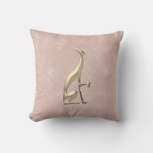 Oreiller Décoratif Rose Gold Art Déco Rose