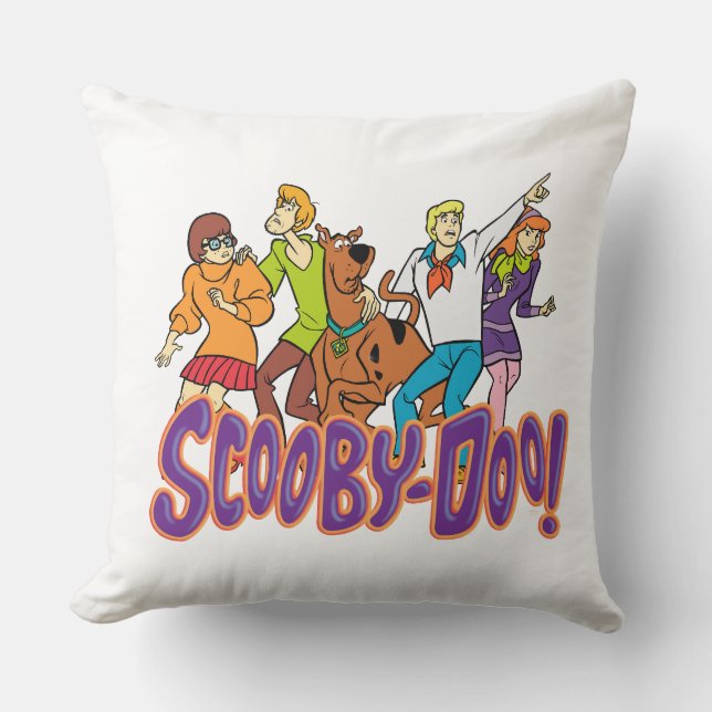 Oreiller décoratif silhouette Scooby-Doo Mystery  (Recto)