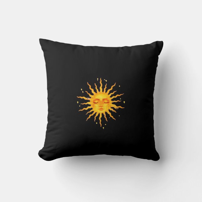 "Oreiller décoratif Soleil radieux" Coussin (Recto)