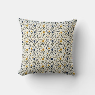 Oreiller Décoratif Tulipe Moutarde Bohème