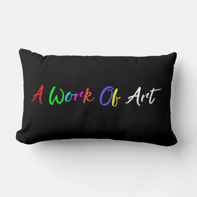 Oreiller décoratif "Une œuvre d'art" (Recto)