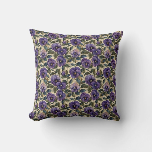 Oreiller décoratif Violet Pensée pour la maison (Recto)