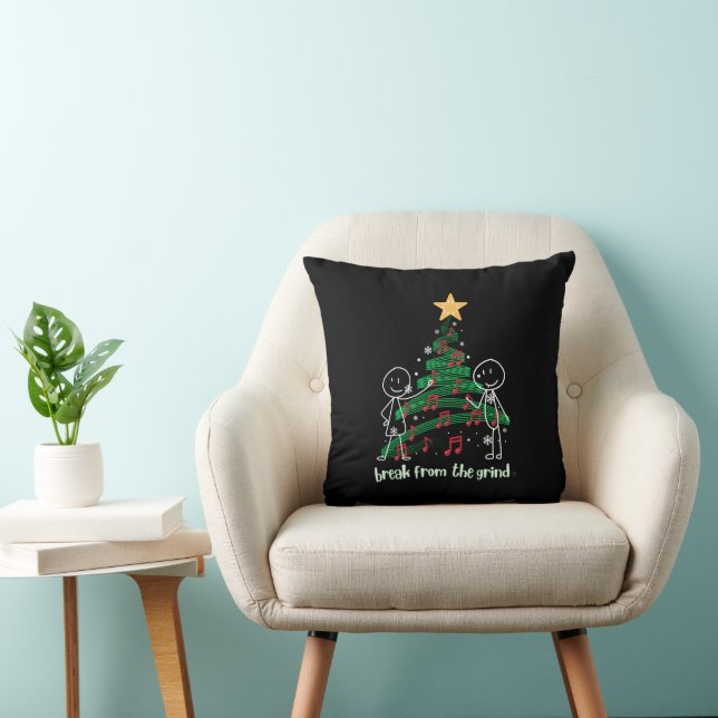 Oreiller Décorer l'Arbre de Noël (Chaise)