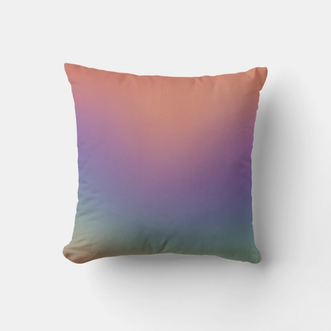 Oreiller dégradé Aura Rose Violet (Recto)