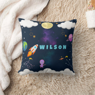 Oreiller d'espace personnalisé pour les enfants