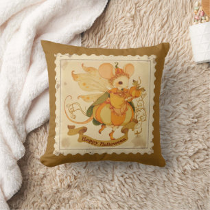 Oreiller d'Halloween Citrouille Souris Bébé Adorab