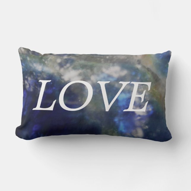 oreiller d'inspiration lierre vert lOVE (Recto)