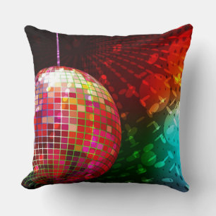 Oreiller Disco Night Retro 70's Disco Ball Throw