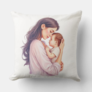 Oreiller Doux d'Amour Mère & Bébé – Décoration de 