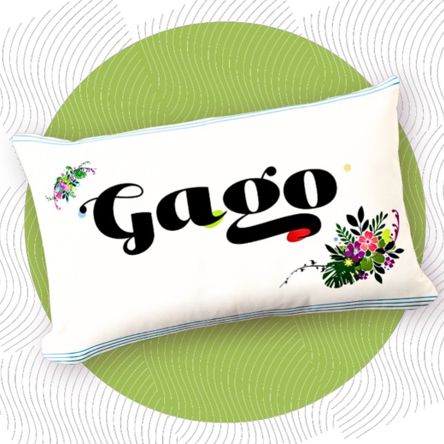 Oreiller drôle 'Gago' Décoration bohème philippine (Créateur téléchargé)