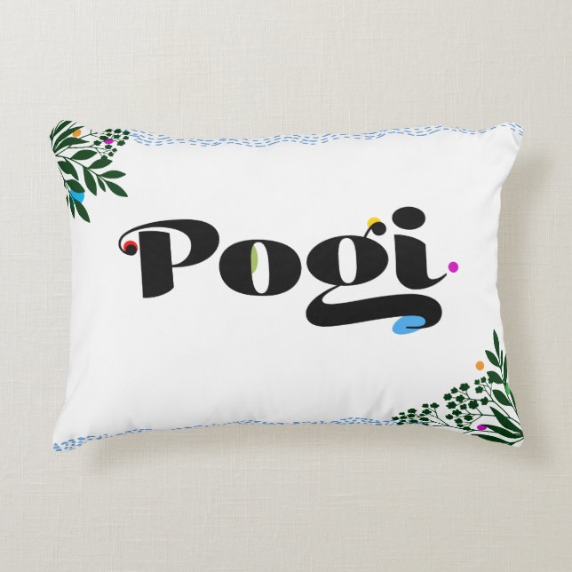 Oreiller drôle 'Pogi' Coussin d'accent Boho philip (Devant)