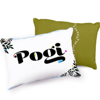 Oreiller drôle 'Pogi' Coussin d'accent Boho philip