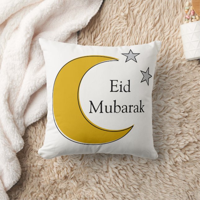 Oreiller Eid Mubarak entièrement personnalisable (Couverture)