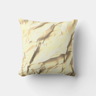 Oreiller en papier doré texturé