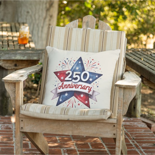 Oreiller étoile patriotique 250e anniversaire  (Chaise)