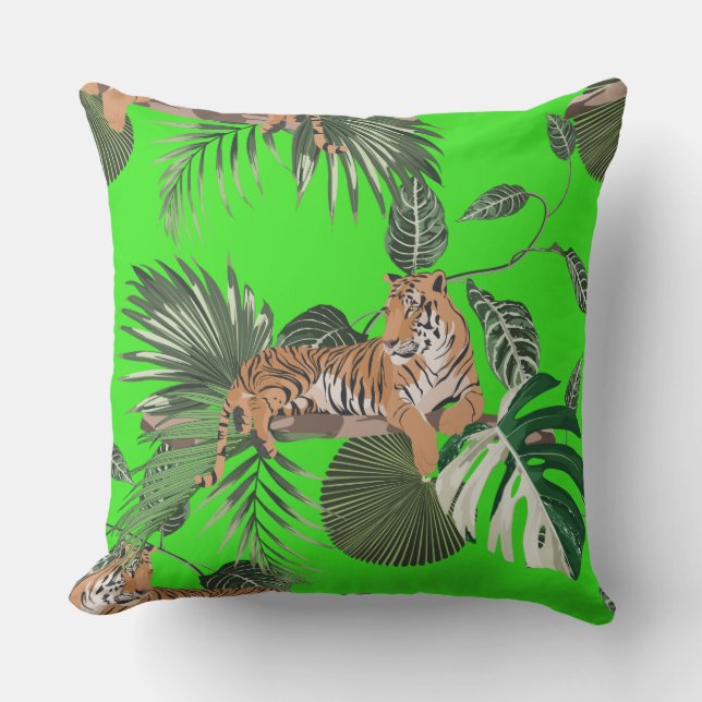 Oreiller extérieur Jungle Tiger (Recto)