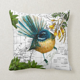 Oreiller Fantail indigène de Nouvelle-Zélande