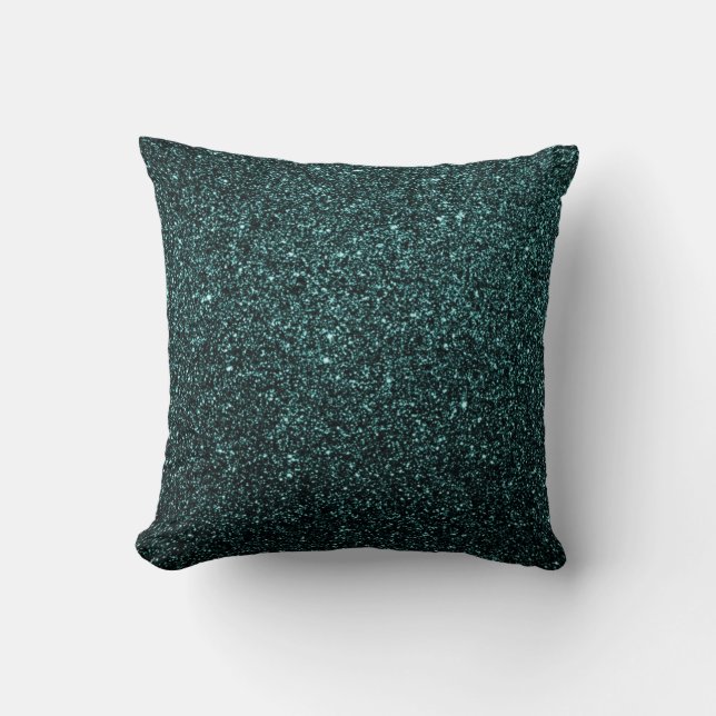Oreiller Faux Sparkle Turquoise Thaillow (Recto)