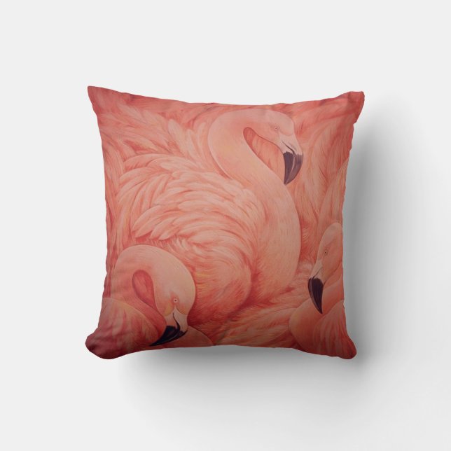 Oreiller Flamant Rose (Recto)