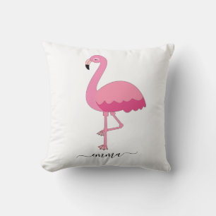 Oreiller flamant rose personnalisé pour amateur de
