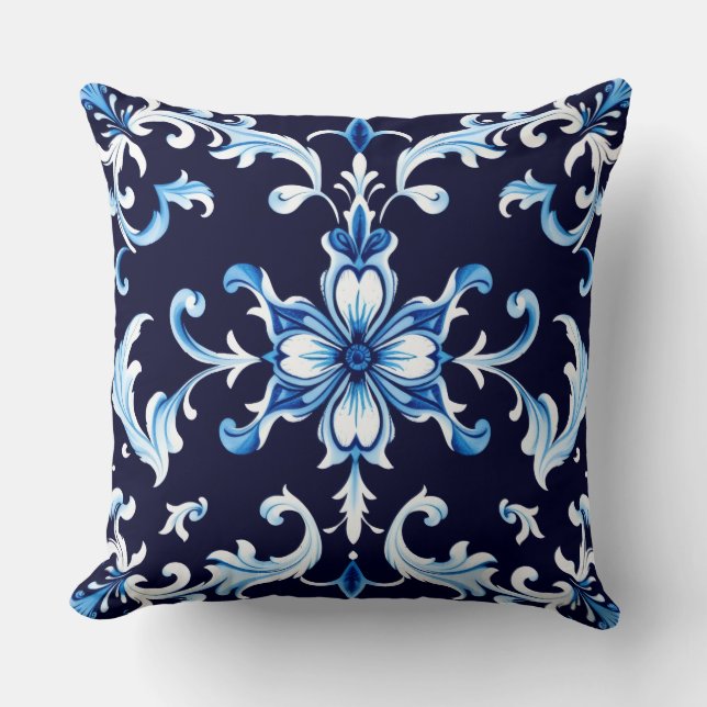 oreiller fleur azurée (Recto)