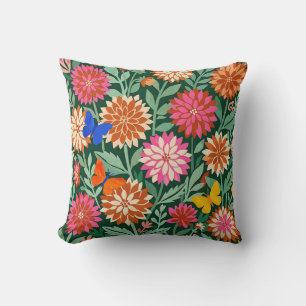 Oreiller Fleur – Dahlias et Papillon de Matisse