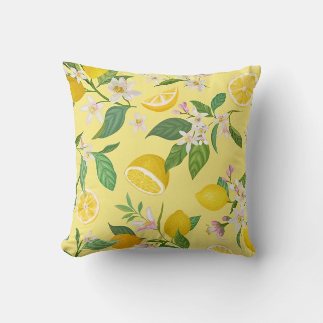 Oreiller Fleur de Citron Méditerranéen  (Recto)