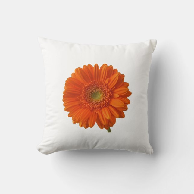 Oreiller Fleur de Marguerite Orange (Recto)