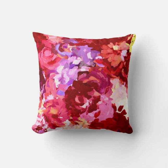 Oreiller Fleur Rouge (Recto)