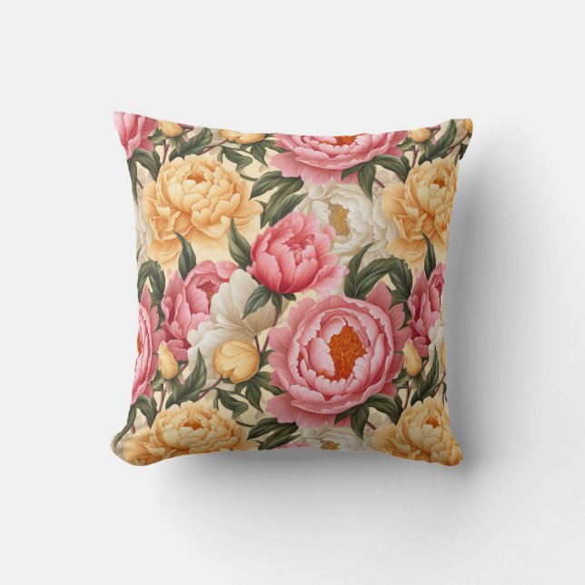 Oreiller Fleurs de Paeonie (Recto)