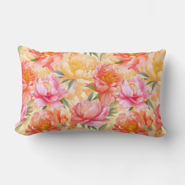 Oreiller Fleurs de Pivoine (Recto)