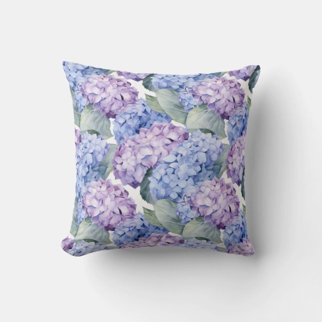 Oreiller Fleurs d'Hydrangea (Recto)