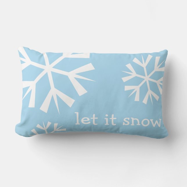 Oreiller flocon de neige Holiday Let it Snow (Recto)