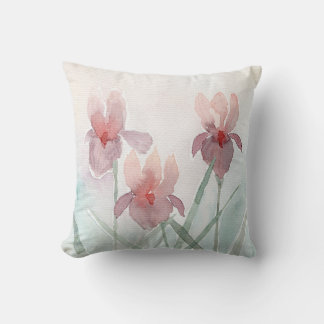 Oreiller Floral Aquarelle Iris