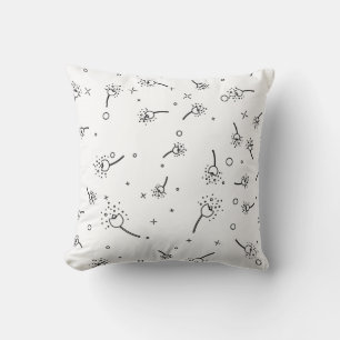 Oreiller floral géométrique nordique minimaliste