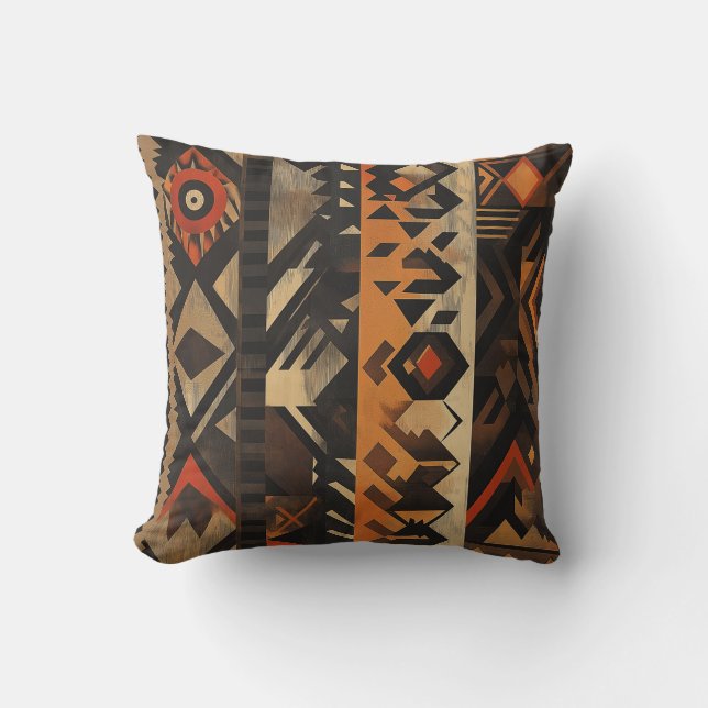Oreiller géométrique Tribal Bold (Recto)