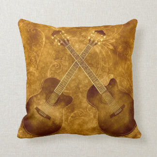 Oreiller Guitares Acoustiques Vintage
