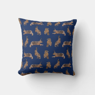 Oreiller Hare Frenzy (Navy)