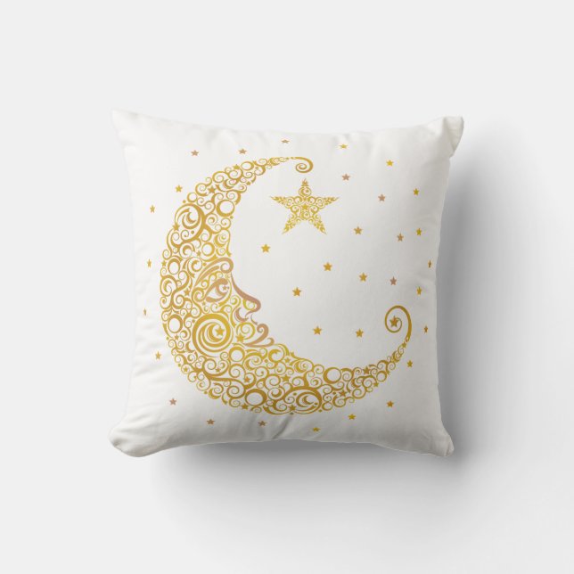 Oreiller Homme en Lune en Or (Recto)
