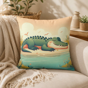 Oreiller Inspiré de l'Alligator