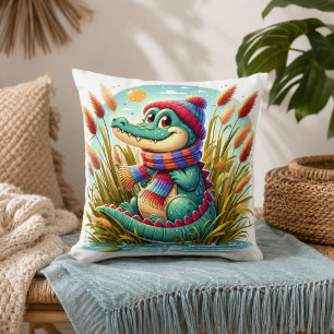 Oreiller Inspiré de l'Alligator