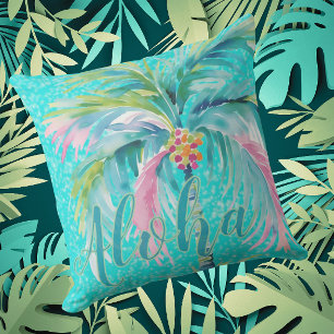 Oreiller Intérieur Extérieur Palmier Tropical Aloh