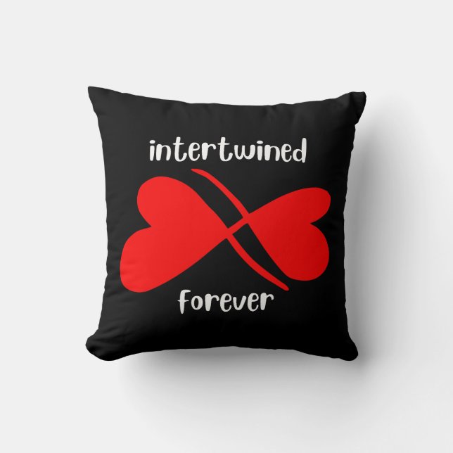 Oreiller Intertwined Forever (Recto)
