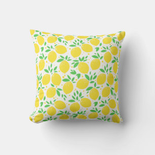 Oreiller jaune citron