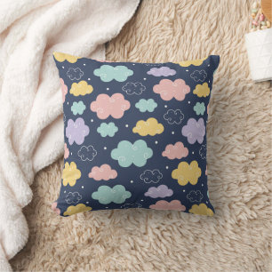 Oreiller jetable à motif de nuage Kawaii mignon