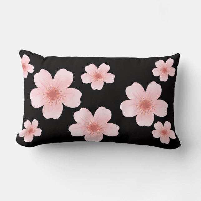 Oreiller jetable abstrait Fleurs roses Décor (Recto)