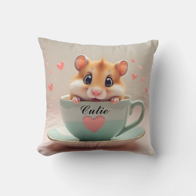 Oreiller jetable de hamster mignon (Recto)