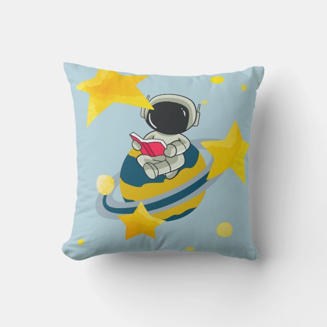Oreiller Jetable Espace Astronaute Mignon | Salle  (Recto)