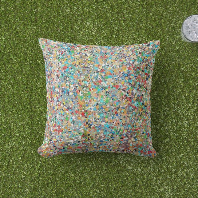 Oreiller jetable extérieur 16 x 16 de Confetti (Herbe)